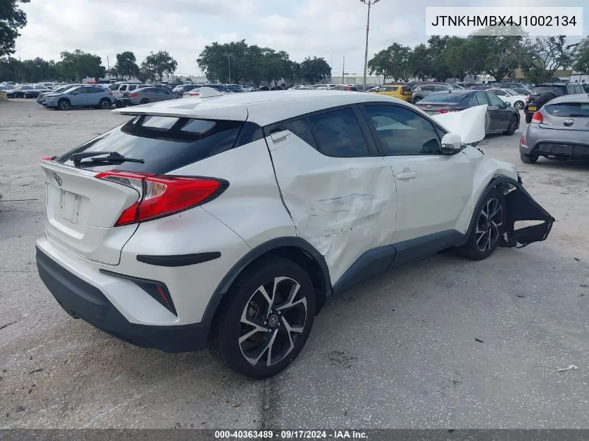 2018 Toyota C-Hr Xle VIN: JTNKHMBX4J1002134 Lot: 40363489