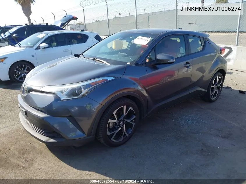 2018 Toyota C-Hr Xle VIN: JTNKHMBX7J1006274 Lot: 40372554