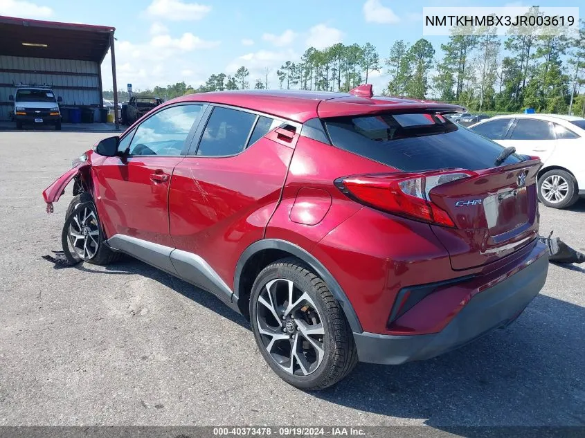 2018 Toyota C-Hr Xle Premium VIN: NMTKHMBX3JR003619 Lot: 40373478