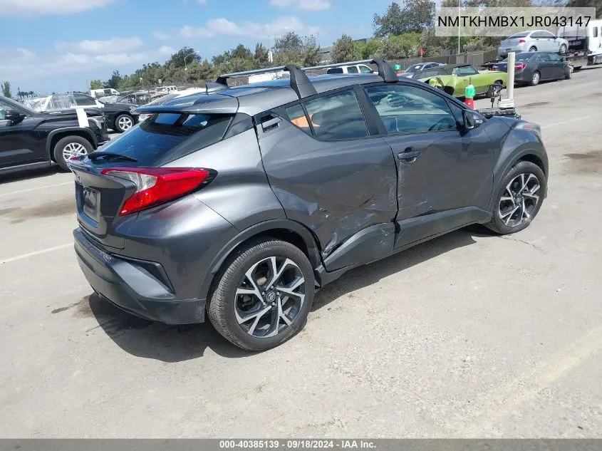 NMTKHMBX1JR043147 2018 Toyota C-Hr Xle