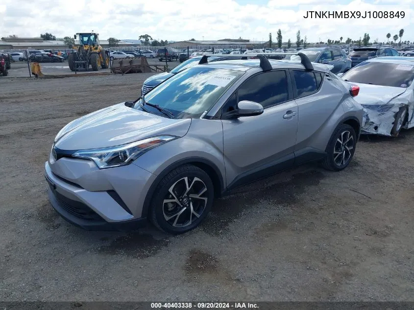 2018 Toyota C-Hr Xle VIN: JTNKHMBX9J1008849 Lot: 40403338