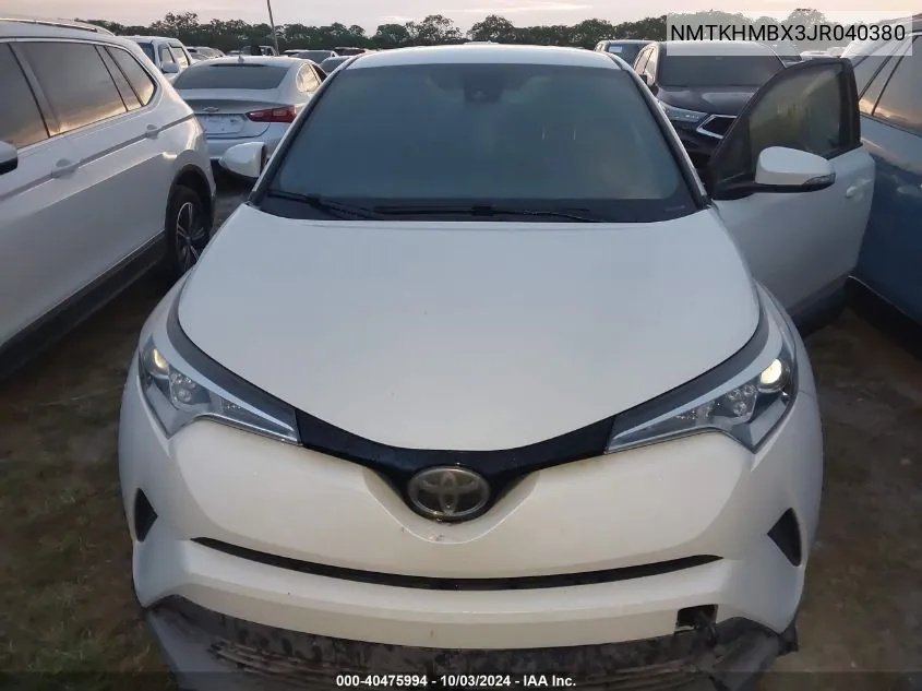 2018 Toyota C-Hr Xle VIN: NMTKHMBX3JR040380 Lot: 40475994