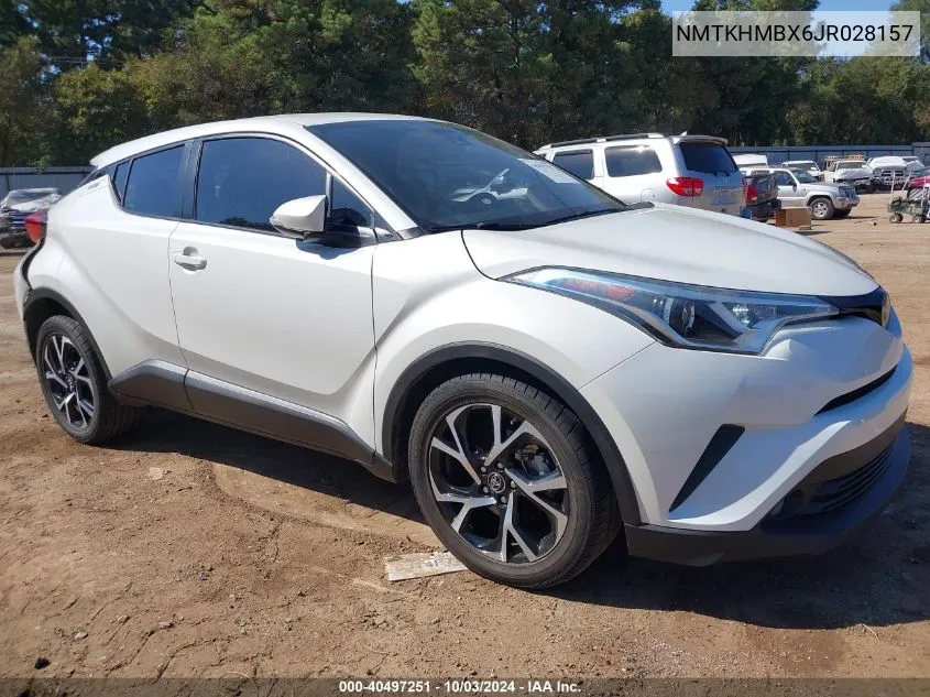 2018 Toyota C-Hr Xle Premium VIN: NMTKHMBX6JR028157 Lot: 40497251