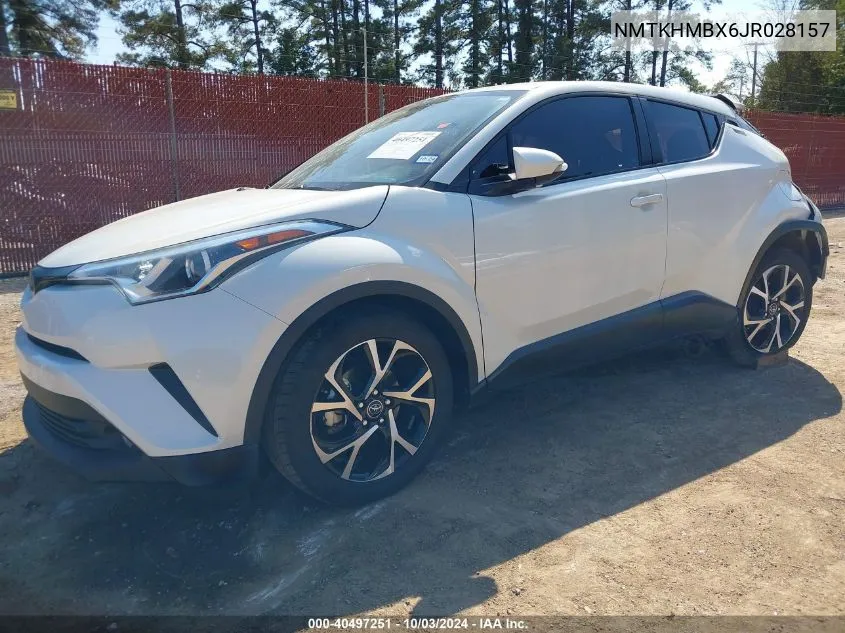 2018 Toyota C-Hr Xle Premium VIN: NMTKHMBX6JR028157 Lot: 40497251