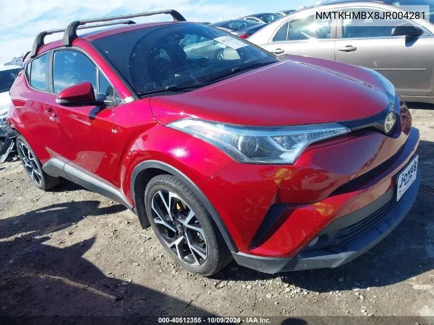 2018 Toyota C-Hr Xle Premium VIN: NMTKHMBX8JR004281 Lot: 40512355