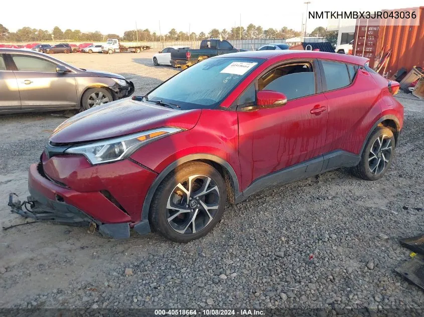 2018 Toyota C-Hr Xle/Xle Premium VIN: NMTKHMBX3JR043036 Lot: 40518664