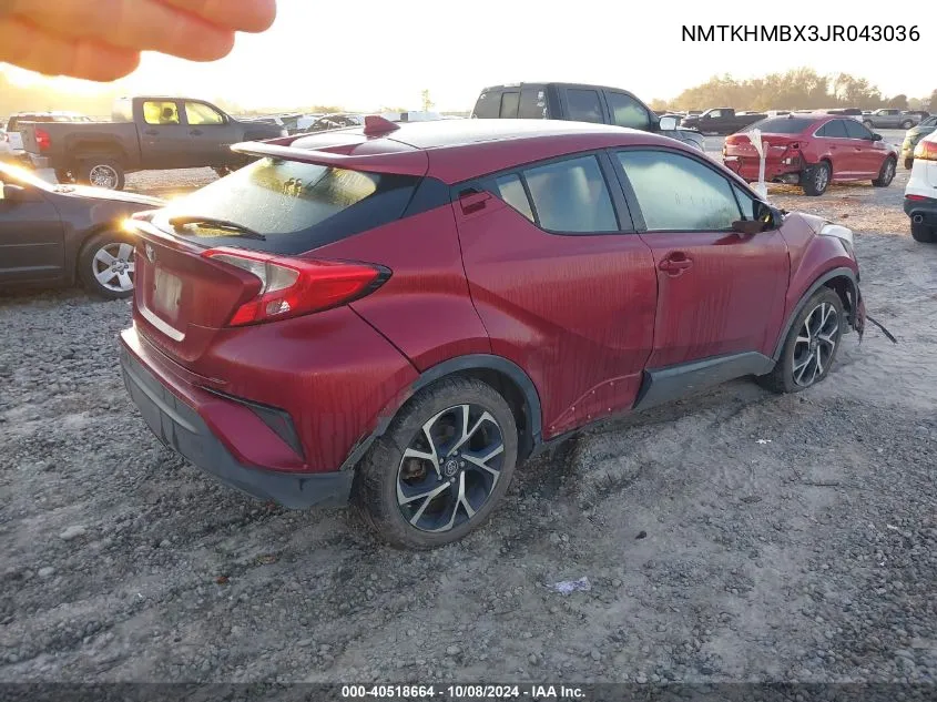 NMTKHMBX3JR043036 2018 Toyota C-Hr Xle/Xle Premium