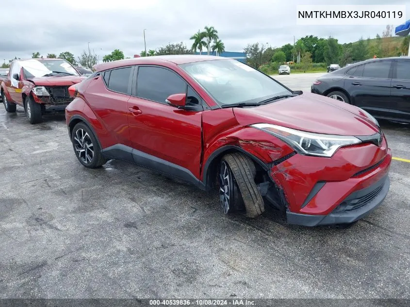 NMTKHMBX3JR040119 2018 Toyota C-Hr Xle