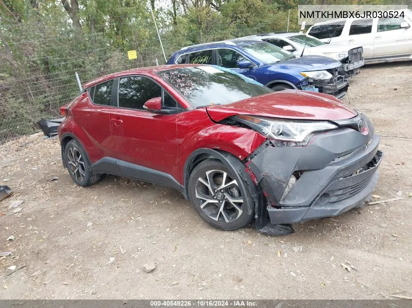 2018 Toyota C-Hr Xle VIN: NMTKHMBX6JR030524 Lot: 40549226