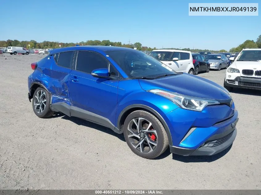 2018 Toyota C-Hr Xle Premium VIN: NMTKHMBXXJR049139 Lot: 40551212