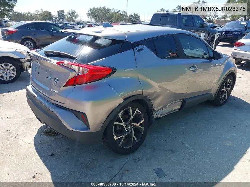 2018 Toyota C-Hr Xle VIN: NMTKHMBX5JR028375 Lot: 40555739