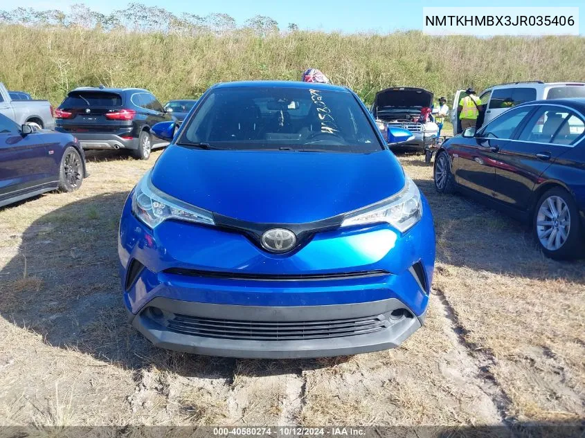 2018 Toyota C-Hr Xle VIN: NMTKHMBX3JR035406 Lot: 40580274