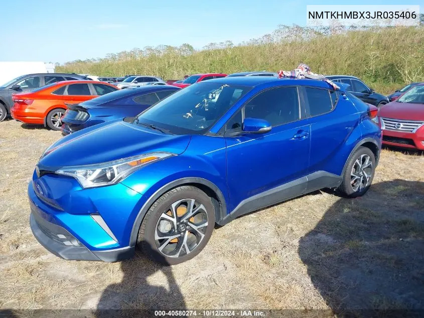 2018 Toyota C-Hr Xle VIN: NMTKHMBX3JR035406 Lot: 40580274