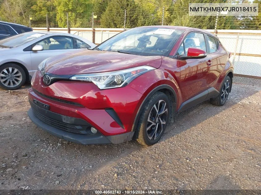 2018 Toyota C-Hr Xle Premium VIN: NMTKHMBX7JR018415 Lot: 40582743