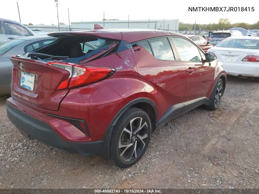 NMTKHMBX7JR018415 2018 Toyota C-Hr Xle Premium