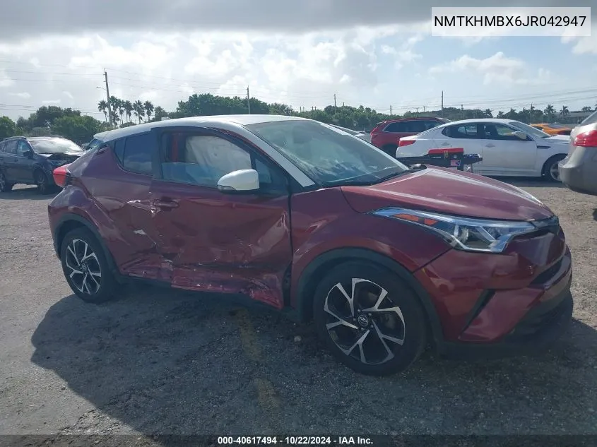 2018 Toyota C-Hr Xle VIN: NMTKHMBX6JR042947 Lot: 40617494