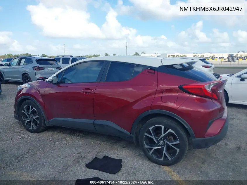 2018 Toyota C-Hr Xle VIN: NMTKHMBX6JR042947 Lot: 40617494