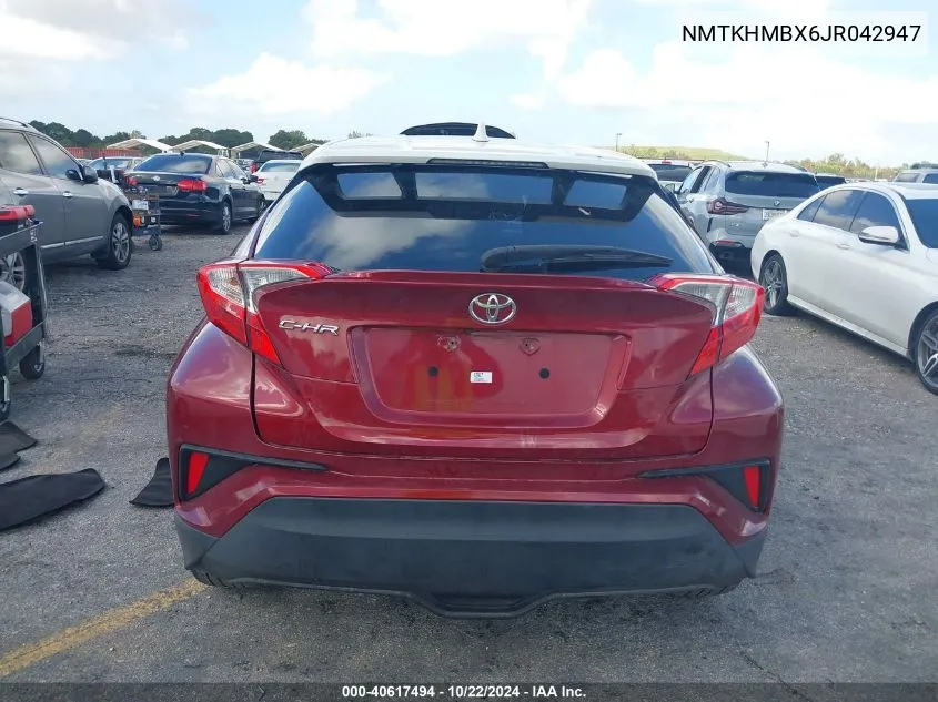 2018 Toyota C-Hr Xle VIN: NMTKHMBX6JR042947 Lot: 40617494