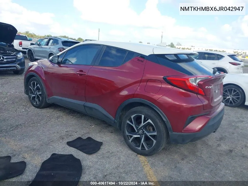 2018 Toyota C-Hr Xle VIN: NMTKHMBX6JR042947 Lot: 40617494