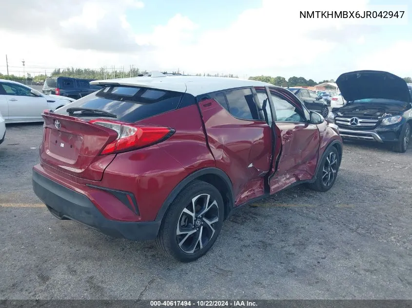 2018 Toyota C-Hr Xle VIN: NMTKHMBX6JR042947 Lot: 40617494