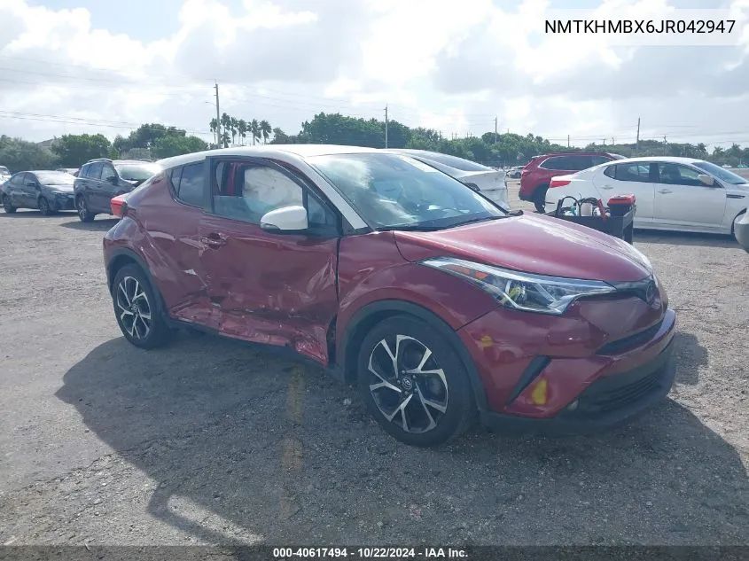 2018 Toyota C-Hr Xle VIN: NMTKHMBX6JR042947 Lot: 40617494