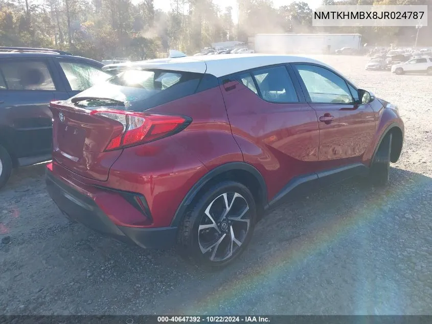 2018 Toyota C-Hr Xle VIN: NMTKHMBX8JR024787 Lot: 40647392