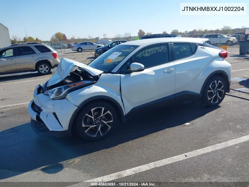 2018 Toyota C-Hr Xle Premium VIN: JTNKHMBXXJ1002204 Lot: 40653693