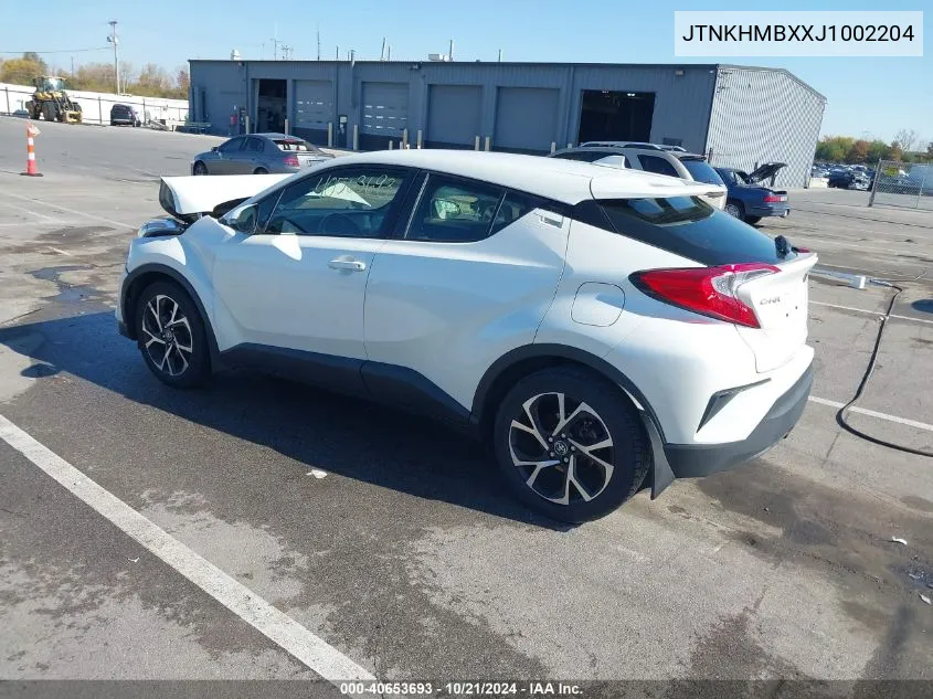 2018 Toyota C-Hr Xle Premium VIN: JTNKHMBXXJ1002204 Lot: 40653693