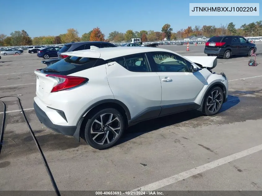 2018 Toyota C-Hr Xle Premium VIN: JTNKHMBXXJ1002204 Lot: 40653693