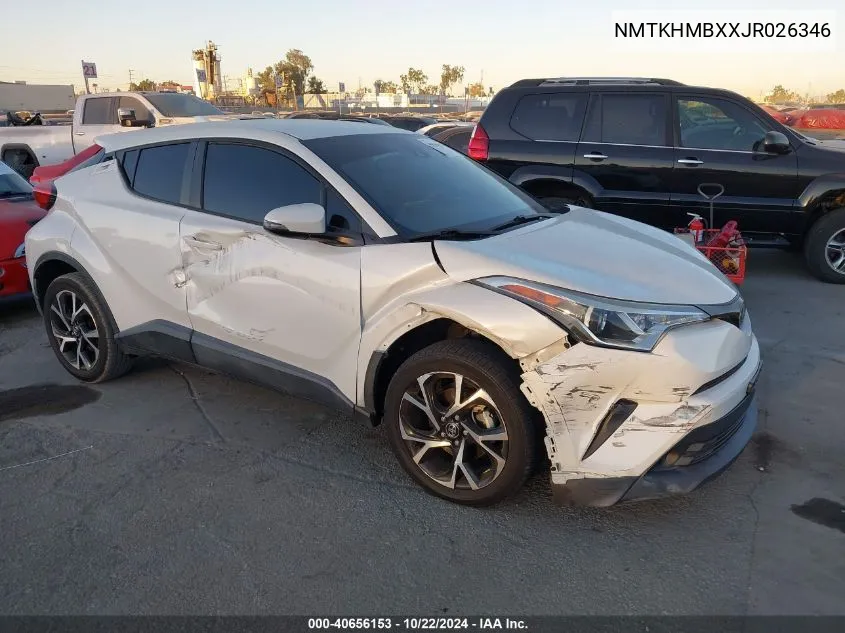 2018 Toyota C-Hr Xle VIN: NMTKHMBXXJR026346 Lot: 40656153