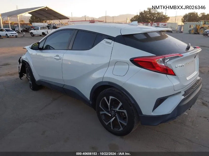 2018 Toyota C-Hr Xle VIN: NMTKHMBXXJR026346 Lot: 40656153