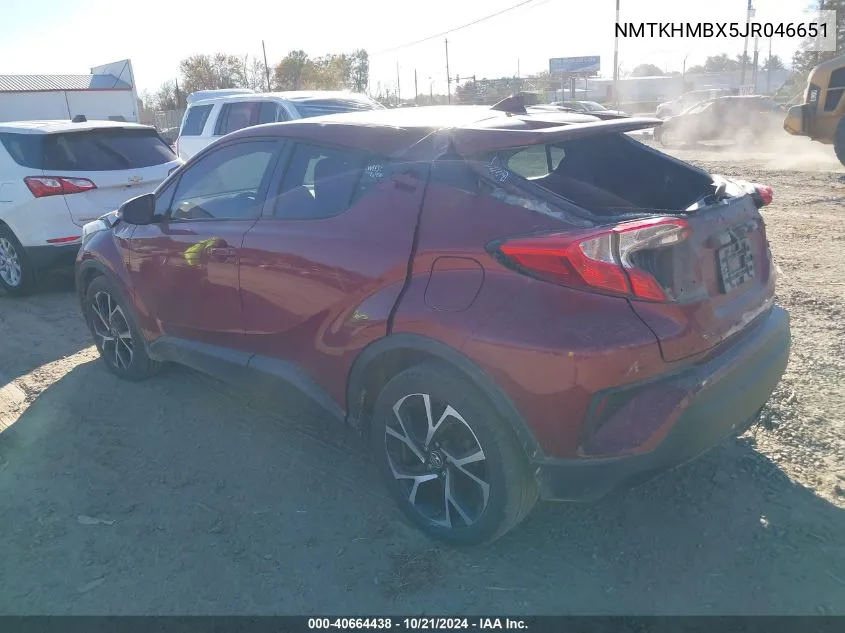 2018 Toyota C-Hr Xle VIN: NMTKHMBX5JR046651 Lot: 40664438