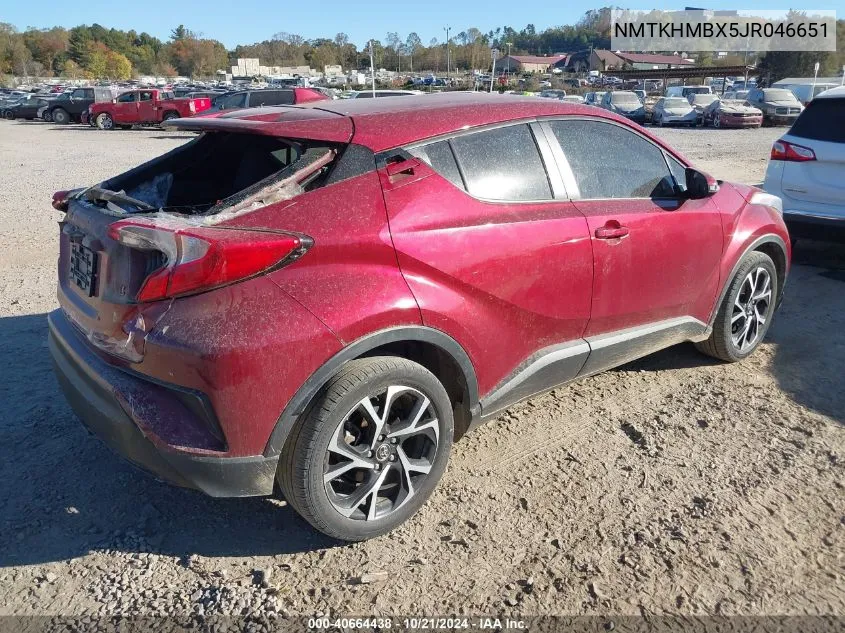 2018 Toyota C-Hr Xle VIN: NMTKHMBX5JR046651 Lot: 40664438