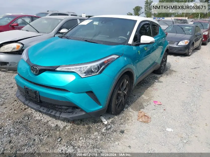 2018 Toyota C-Hr Xle VIN: NMTKHMBX8JR063671 Lot: 40721718