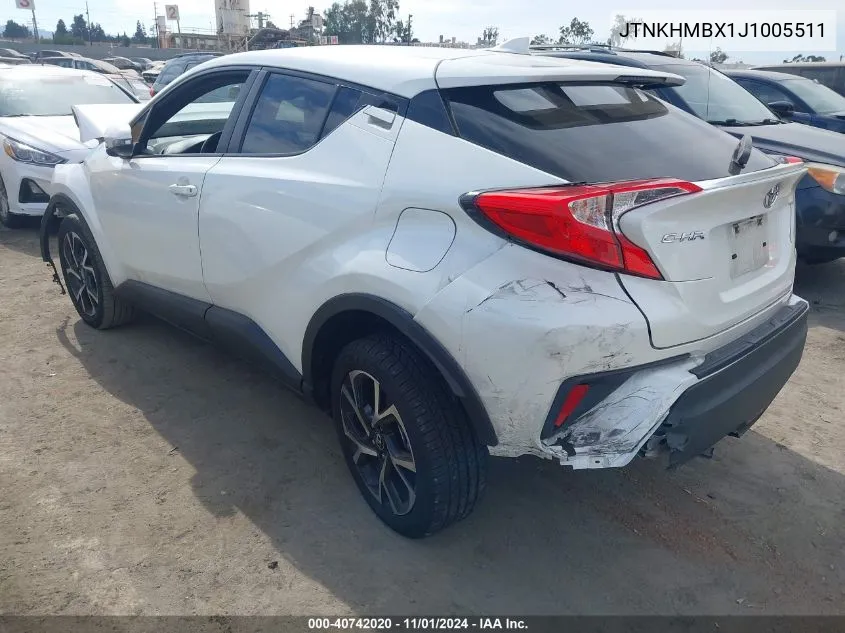 JTNKHMBX1J1005511 2018 Toyota C-Hr Xle Premium