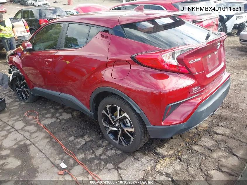 2018 Toyota C-Hr Xle Premium VIN: JTNKHMBX4J1011531 Lot: 40743680