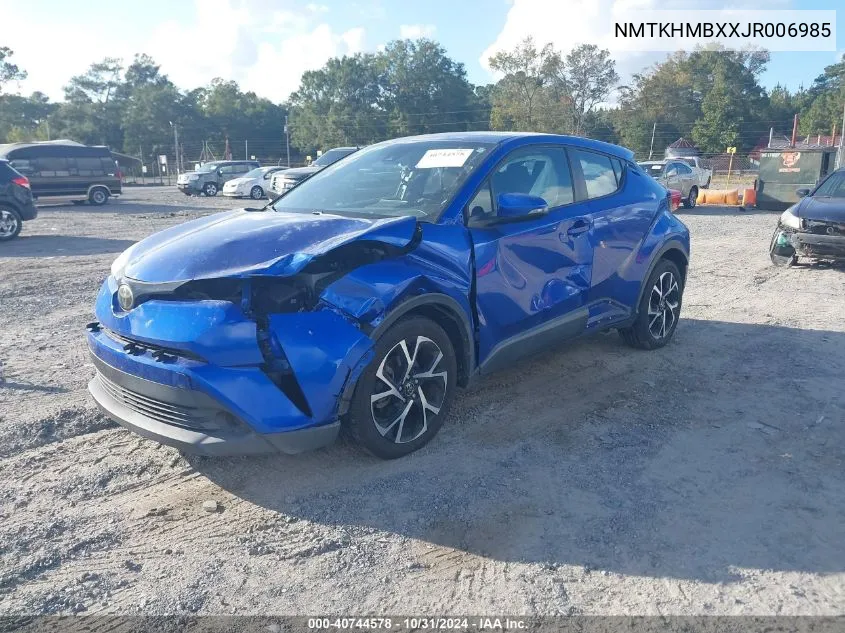 2018 Toyota C-Hr Xle VIN: NMTKHMBXXJR006985 Lot: 40744578