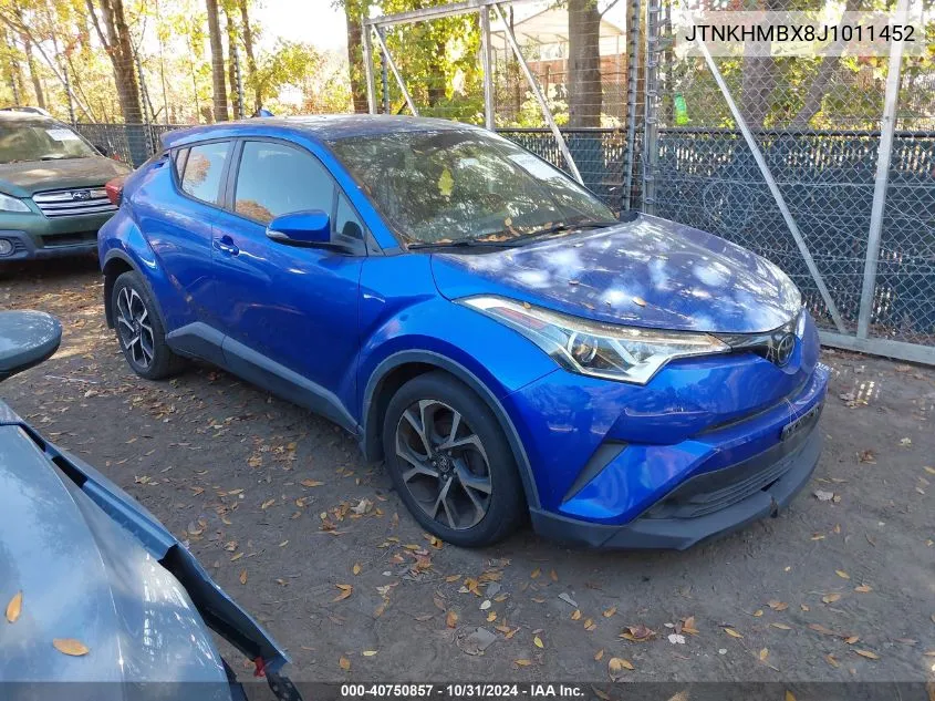 2018 Toyota C-Hr Xle VIN: JTNKHMBX8J1011452 Lot: 40750857