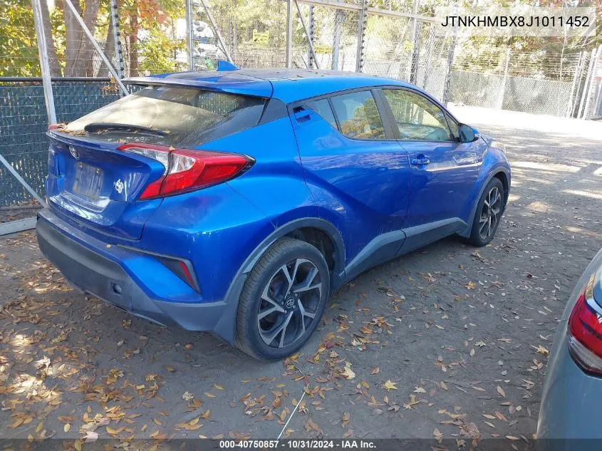 2018 Toyota C-Hr Xle VIN: JTNKHMBX8J1011452 Lot: 40750857