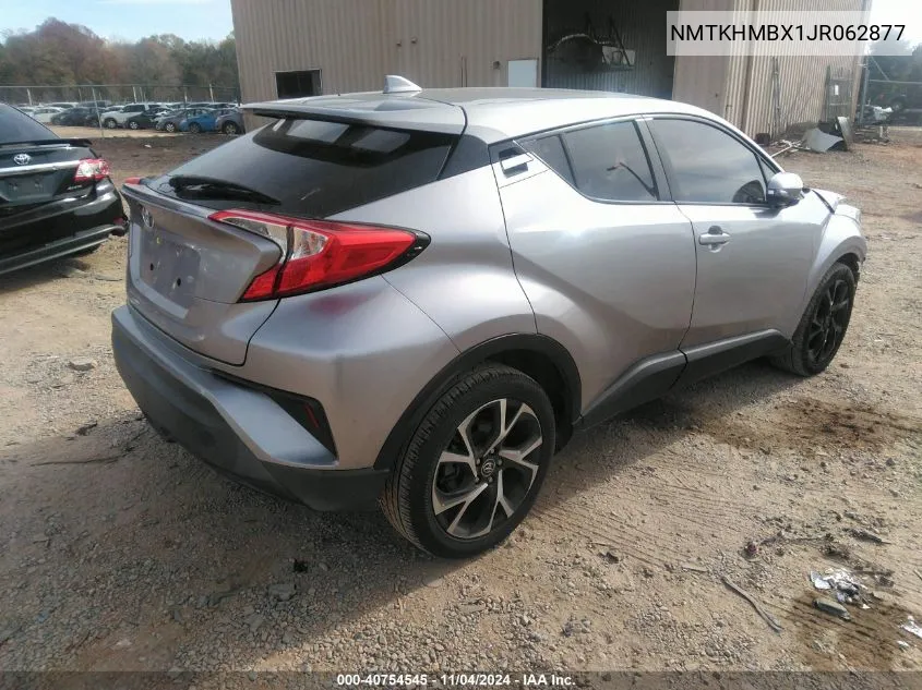 2018 Toyota C-Hr Xle VIN: NMTKHMBX1JR062877 Lot: 40754545