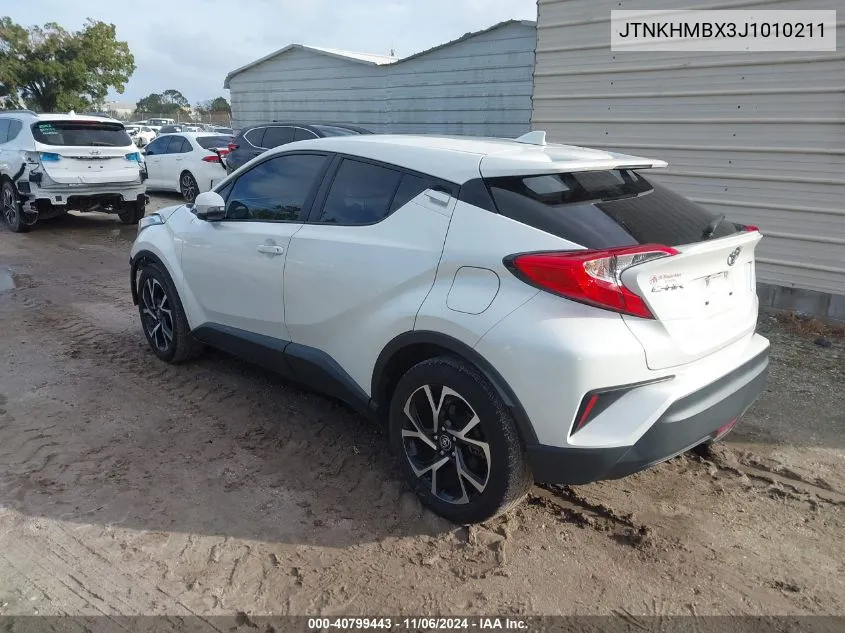 2018 Toyota C-Hr Xle Premium VIN: JTNKHMBX3J1010211 Lot: 40799443