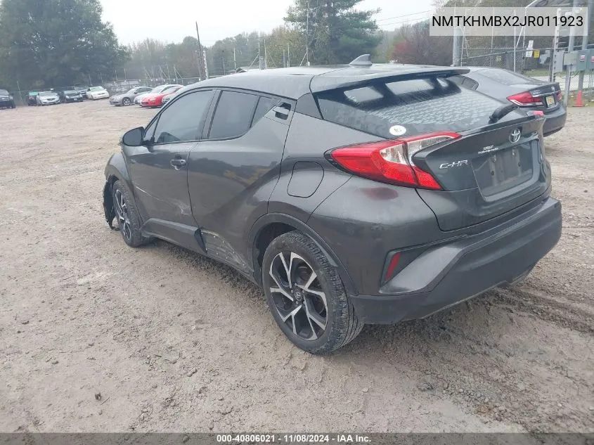 2018 Toyota C-Hr Xle VIN: NMTKHMBX2JR011923 Lot: 40806021