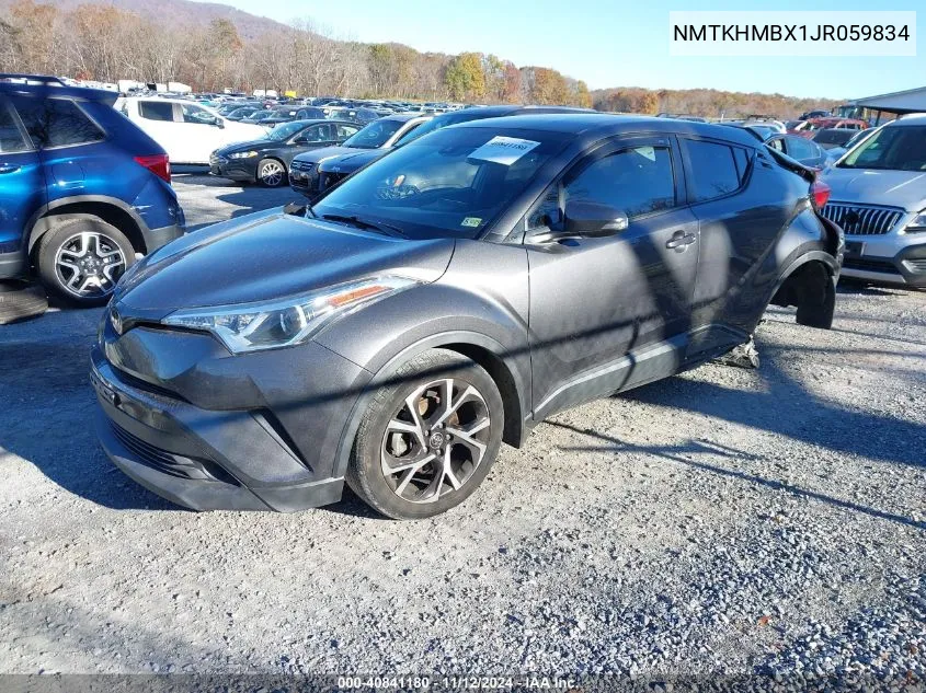 2018 Toyota C-Hr Xle VIN: NMTKHMBX1JR059834 Lot: 40841180