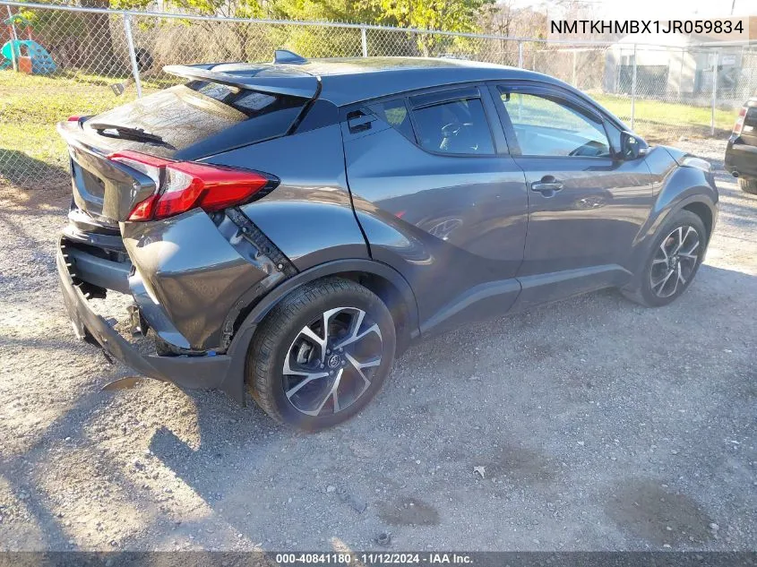 2018 Toyota C-Hr Xle VIN: NMTKHMBX1JR059834 Lot: 40841180