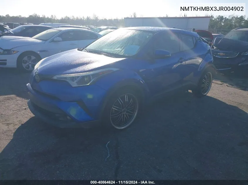 2018 Toyota C-Hr Xle VIN: NMTKHMBX3JR004902 Lot: 40864624