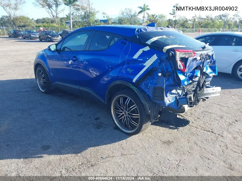 2018 Toyota C-Hr Xle VIN: NMTKHMBX3JR004902 Lot: 40864624