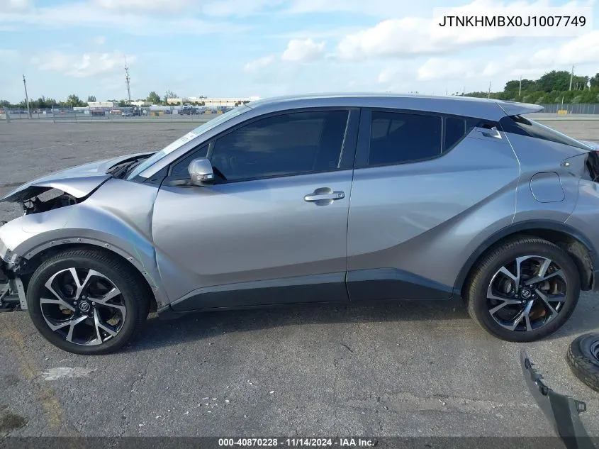 2018 Toyota C-Hr Xle VIN: JTNKHMBX0J1007749 Lot: 40870228