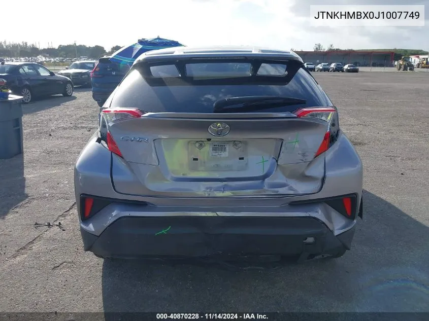 2018 Toyota C-Hr Xle VIN: JTNKHMBX0J1007749 Lot: 40870228