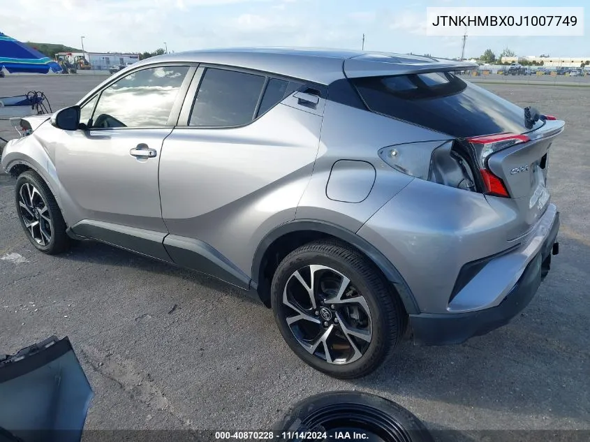 2018 Toyota C-Hr Xle VIN: JTNKHMBX0J1007749 Lot: 40870228