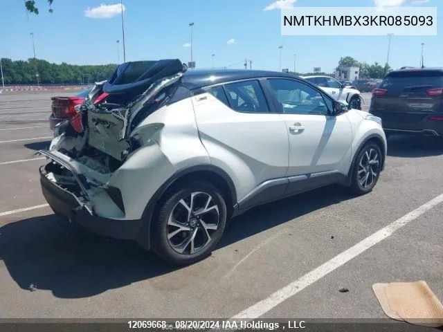 2019 Toyota C-Hr Base (Cvt)/Xle VIN: NMTKHMBX3KR085093 Lot: 12069668